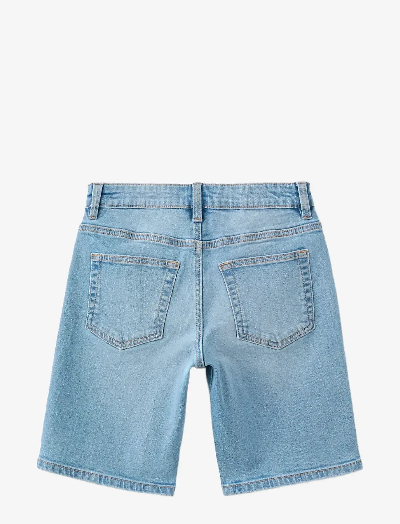 Mango - Straight-fit denim bermuda shorts - denimshorts - open blue - 1