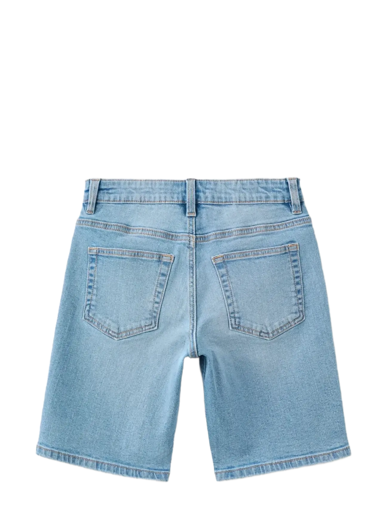 Mango - Straight-fit denim bermuda shorts - denimshorts - open blue - 1