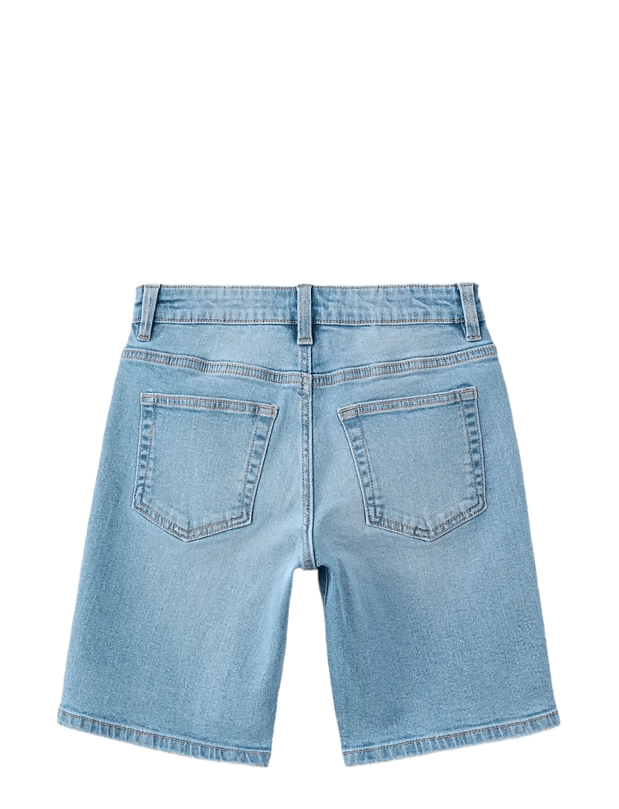 Mango - Straight-fit denim bermuda shorts - jeansshorts - open blue - 1