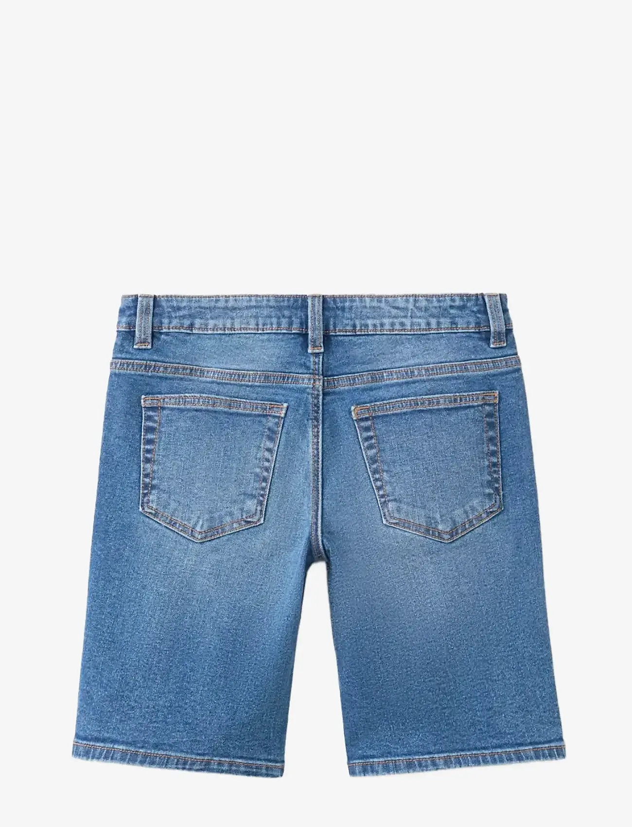 Mango - Straight-fit denim bermuda shorts - denimshorts - open blue - 1