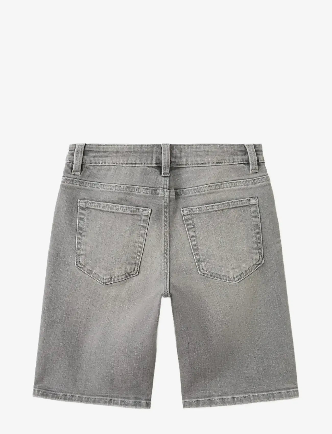 Mango - Straight-fit denim bermuda shorts - jeansshorts - open grey - 1