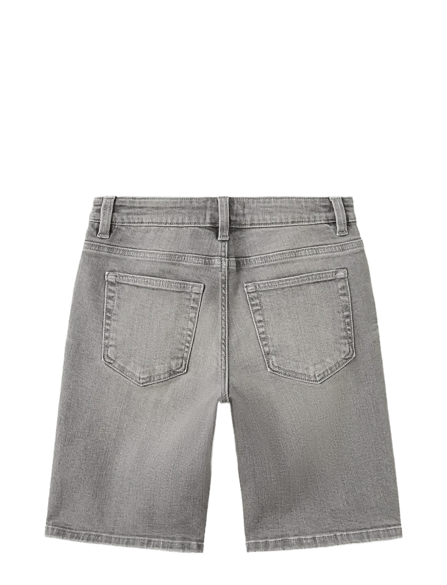 Mango - Straight-fit denim bermuda shorts - jeansshorts - open grey - 1
