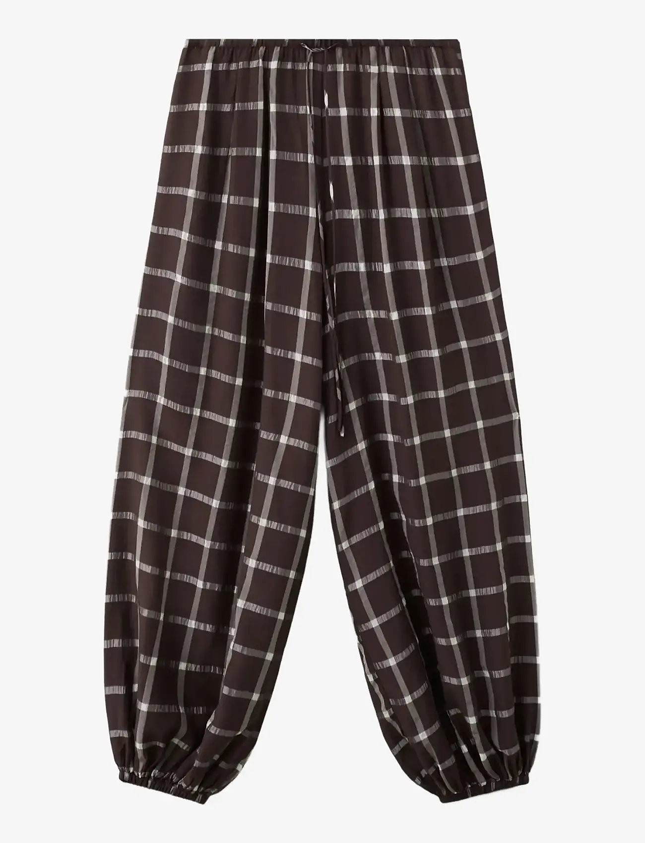 Mango - Mid-rise harem pants - bukser med brede ben - dark red - 1