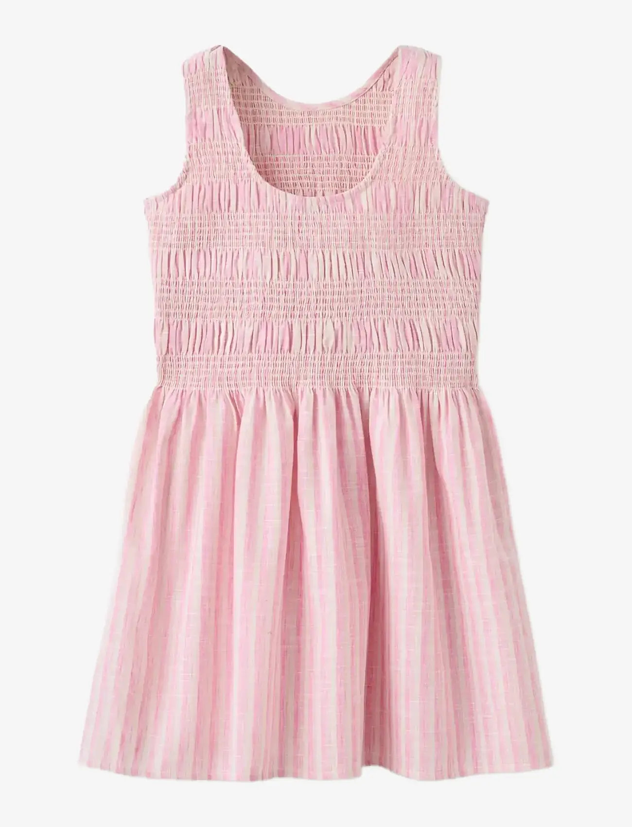 Mango - Bow striped dress - Ærmeløse hverdagskjoler - pink - 1