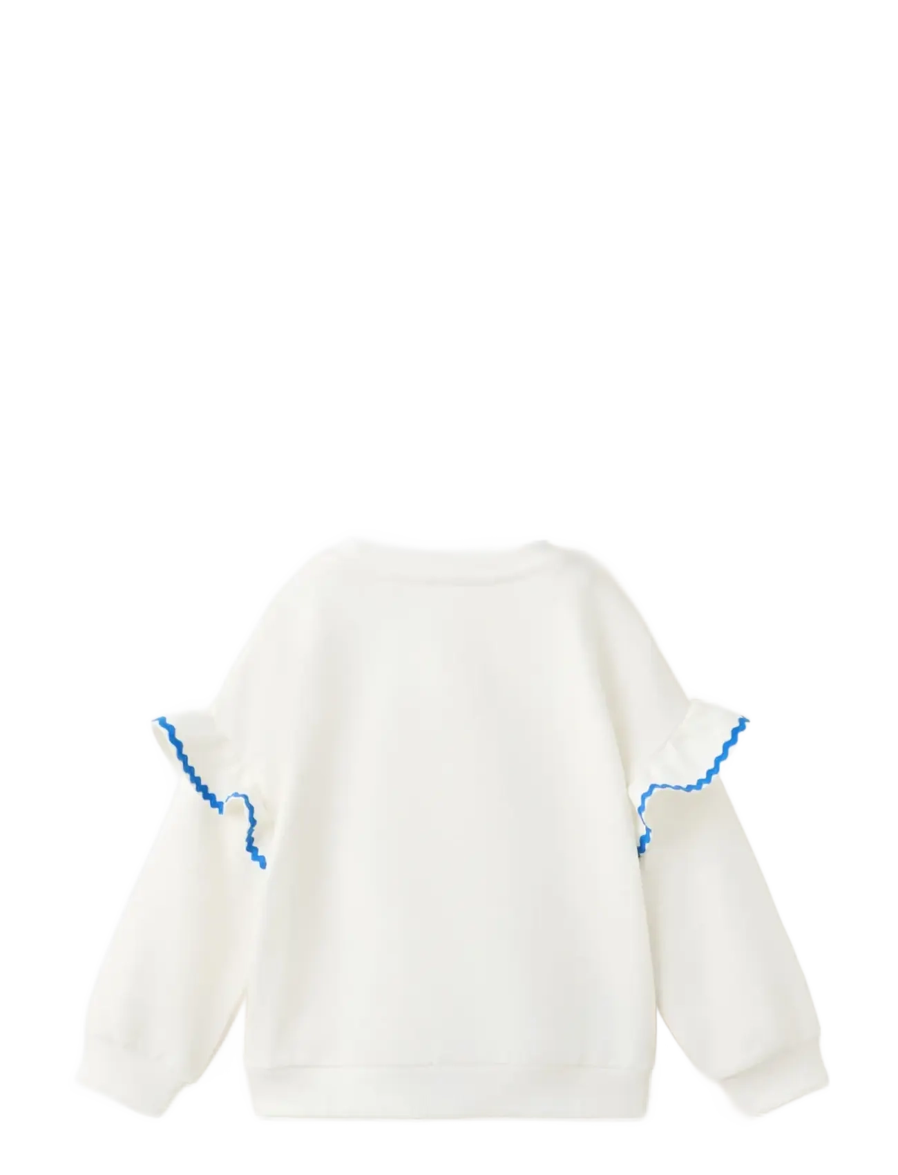 Mango - Contrast frill sweatshirt - sweatshirts - natural white - 1