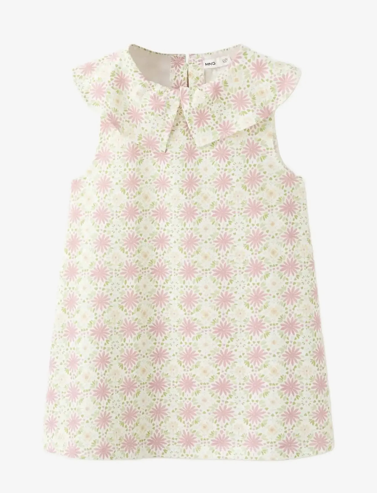 Mango - Printed cotton dress - Ærmeløse babykjoler - natural white - 0