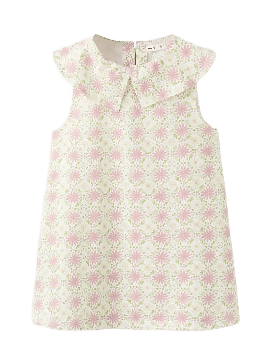 Mango - Printed cotton dress - baby-kjoler uten ermer - natural white - 0