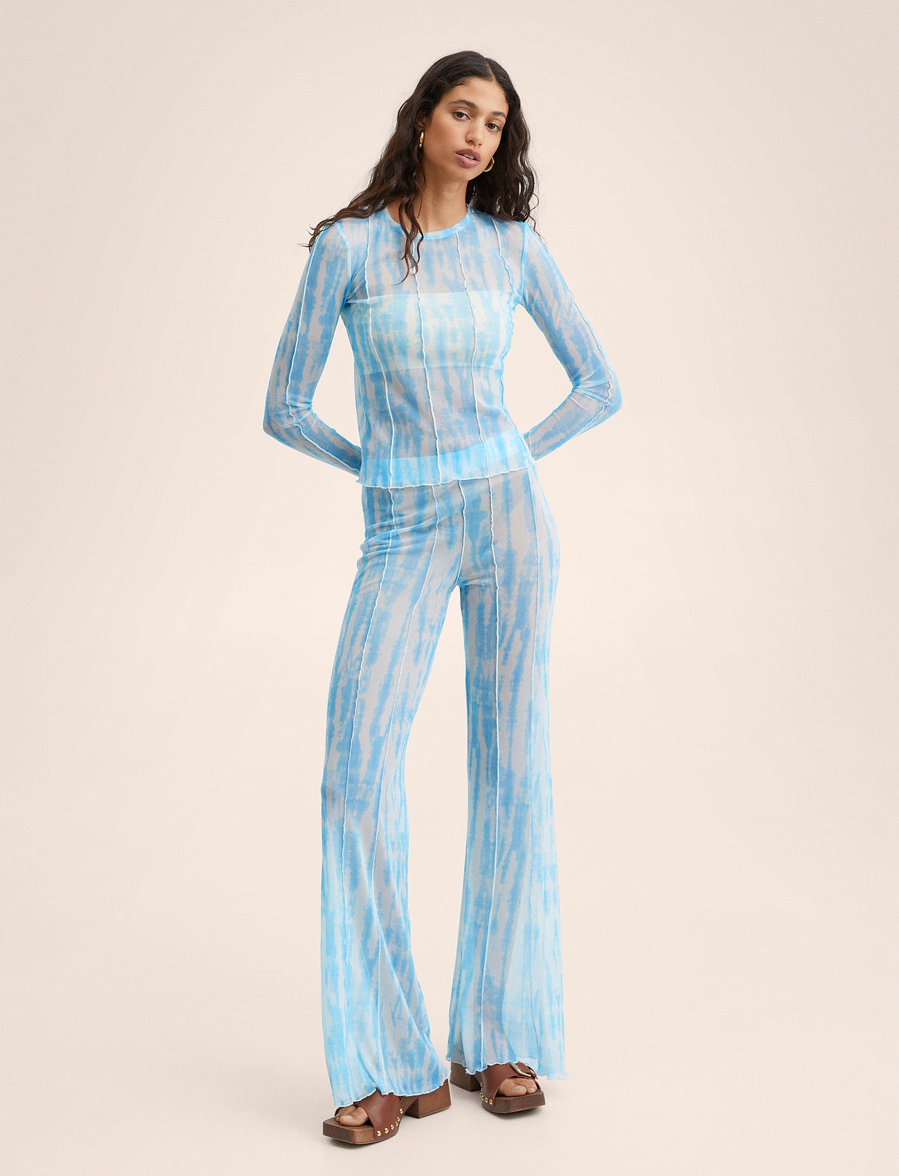 Mango Lucca, XS, Multi/patterned, Bukser > Flared, Dame