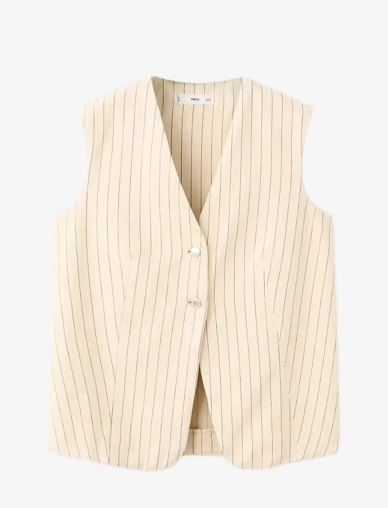 Mango - Pinstriped suit waistcoat - Ærmeløse bluser - yellow - 1