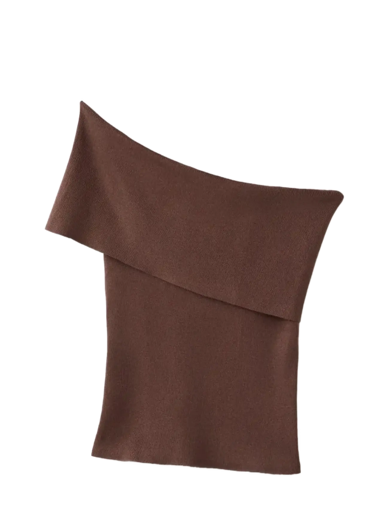 MANGO Strapless Strick Oberteil Braun - L - Damen