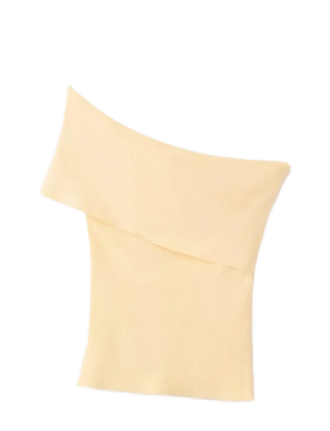 MANGO Strapless Strick Oberteil Gelb - S - Damen