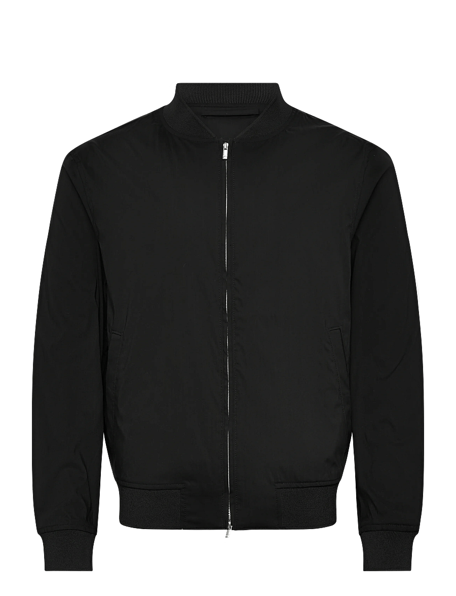 Mango - Straight lyocell bomber - efterårsjakker - black - 1