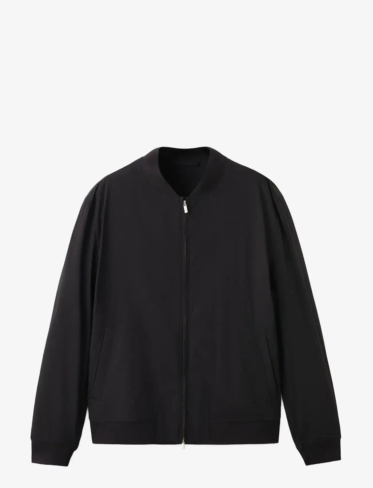 Mango - Straight lyocell bomber - forårsjakker - black - 3