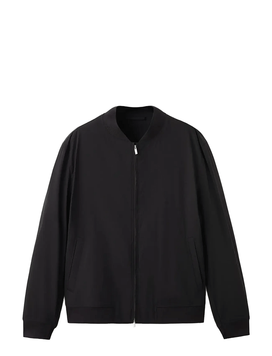 Mango - Straight lyocell bomber - efterårsjakker - black - 3