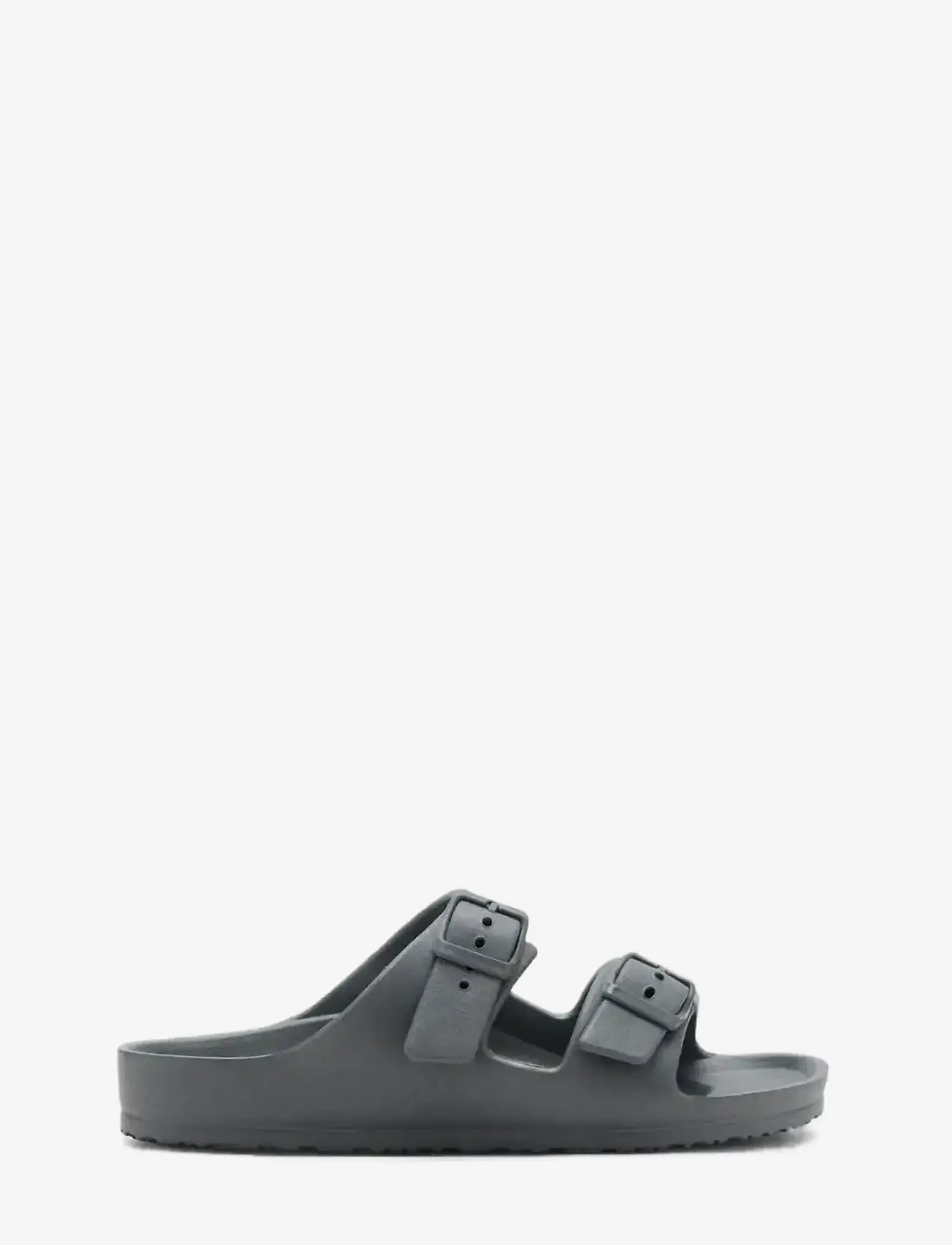 Mango - Rubberised buckle sandals - sandals - charcoal - 0