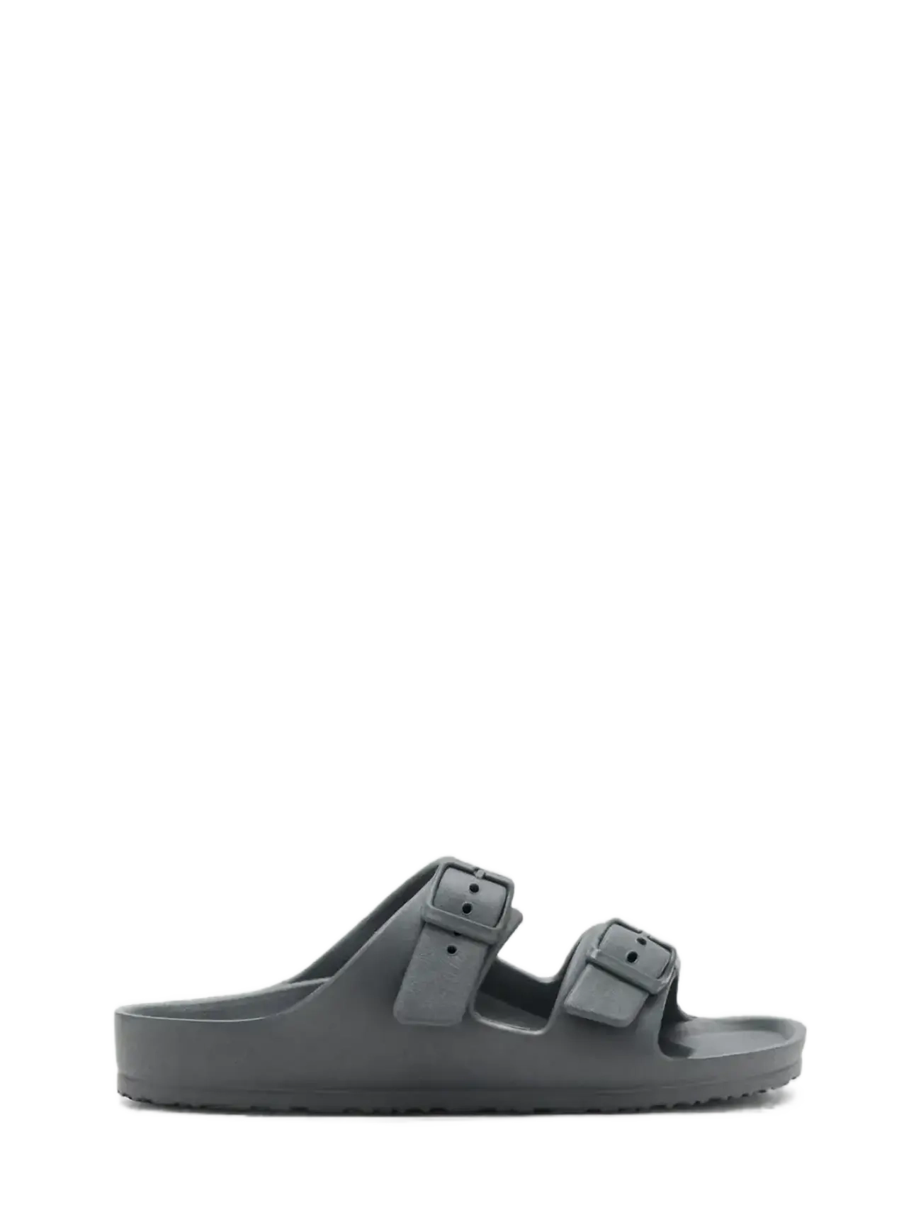 Mango Rubberised buckle sandals - Shoes - CHARCOAL / grey