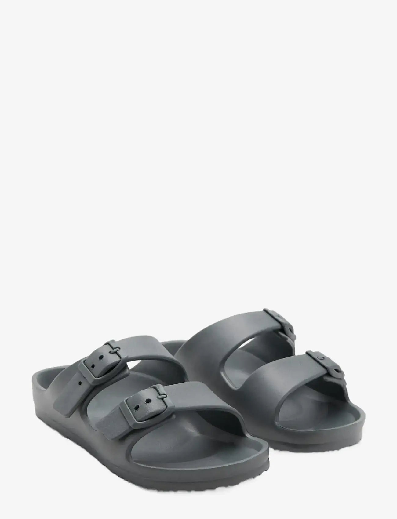Mango - Rubberised buckle sandals - sandals - charcoal - 1