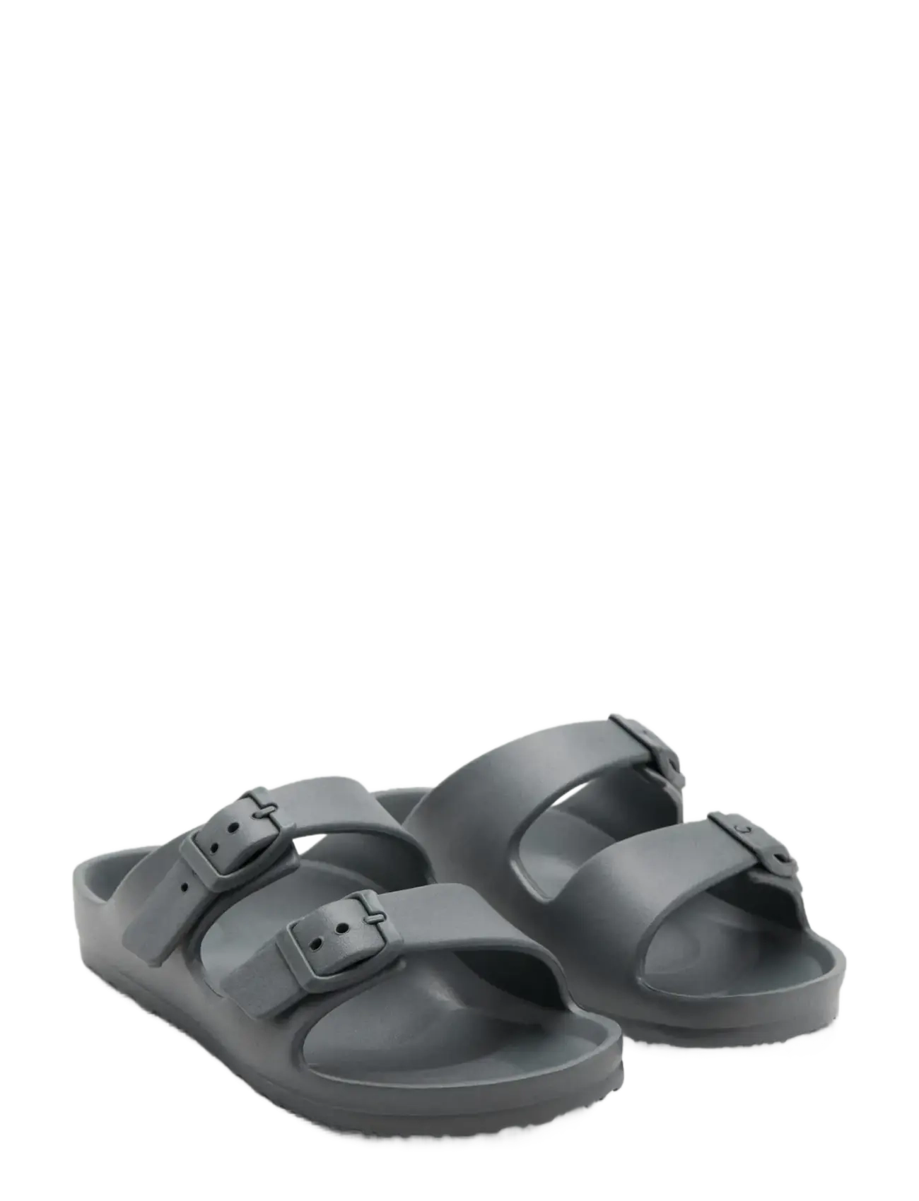 Mango - Rubberised buckle sandals - sandaler - charcoal - 1