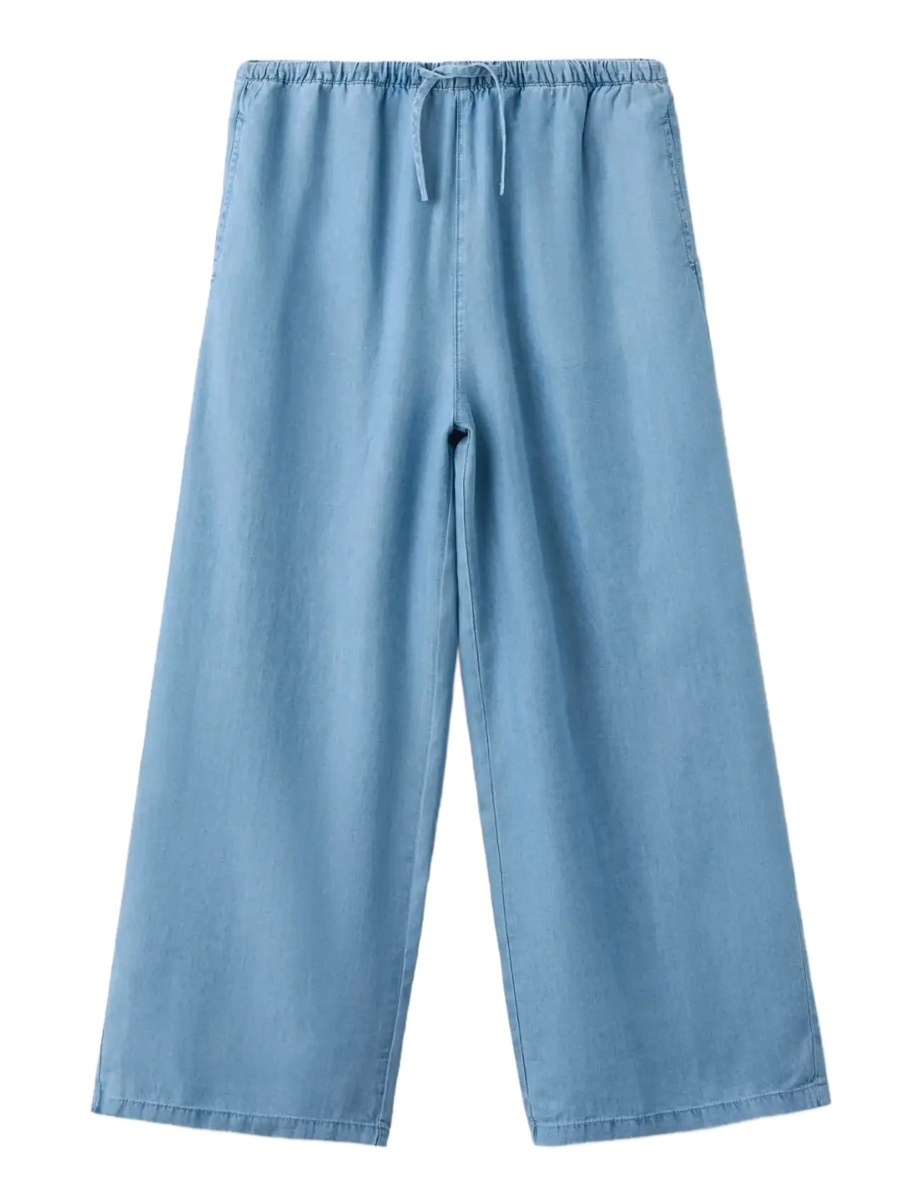 Mango 100% lyocell trousers - Bottoms - OPEN BLUE / blue