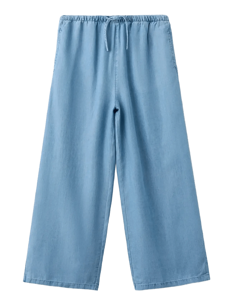 Mango - 100% lyocell trousers - byxor - open blue - 1