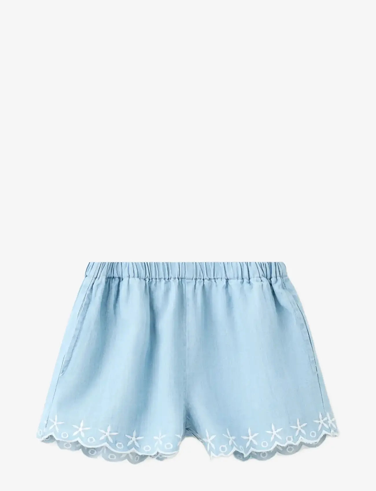 Mango - Embroidered star shorts - casual shorts - open blue - 0