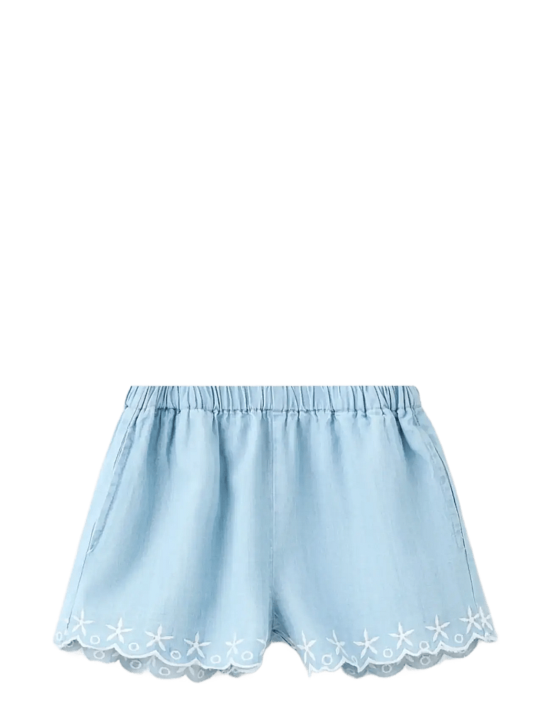 Mango - Embroidered star shorts - casual shorts - open blue - 0