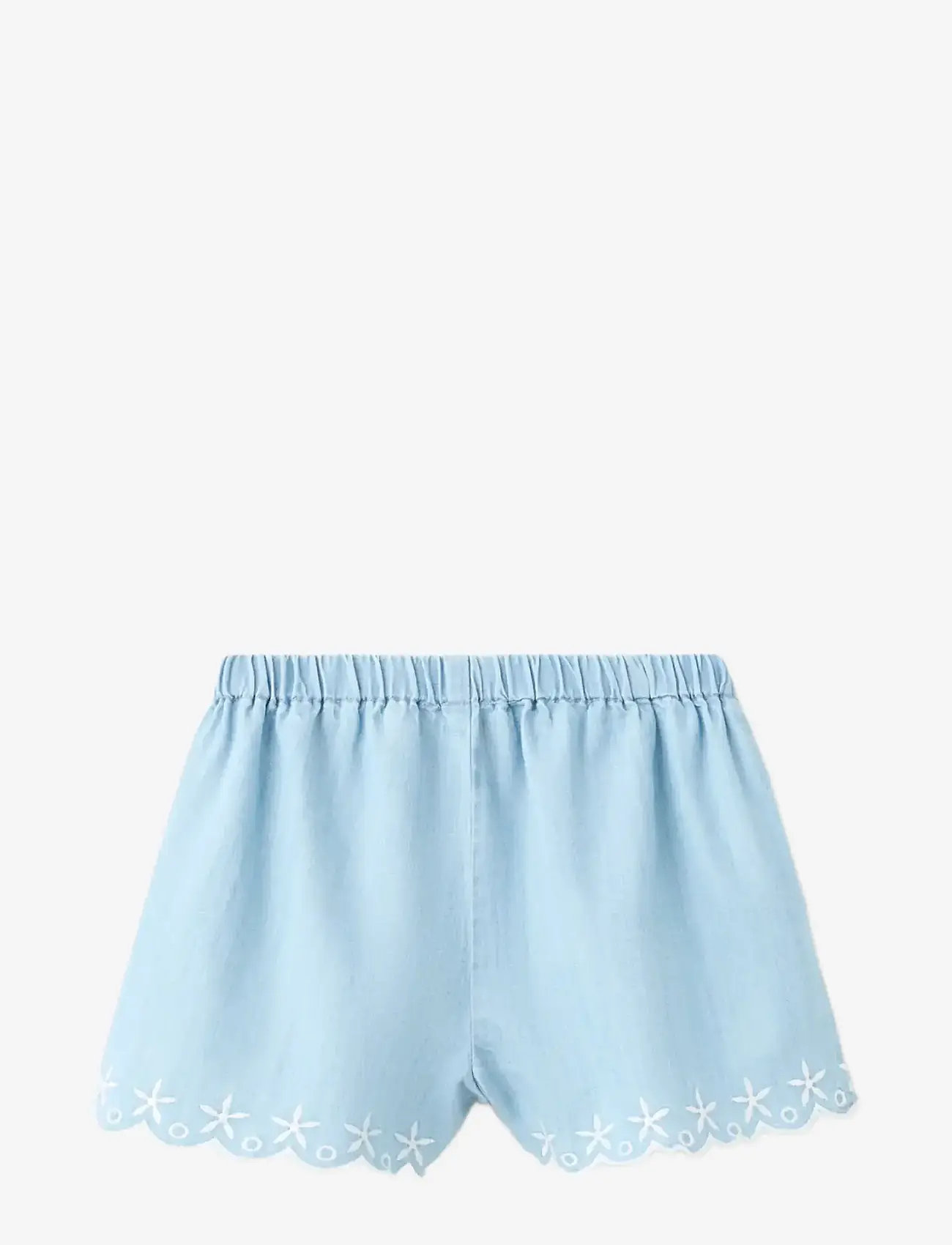 Mango - Embroidered star shorts - casual shorts - open blue - 1