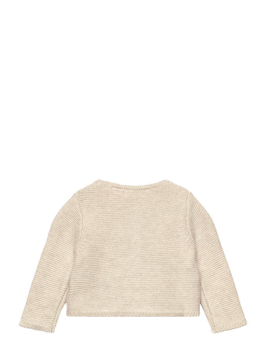 Mango - Knitted button cardigan - koftor - lt pastel brown - 1