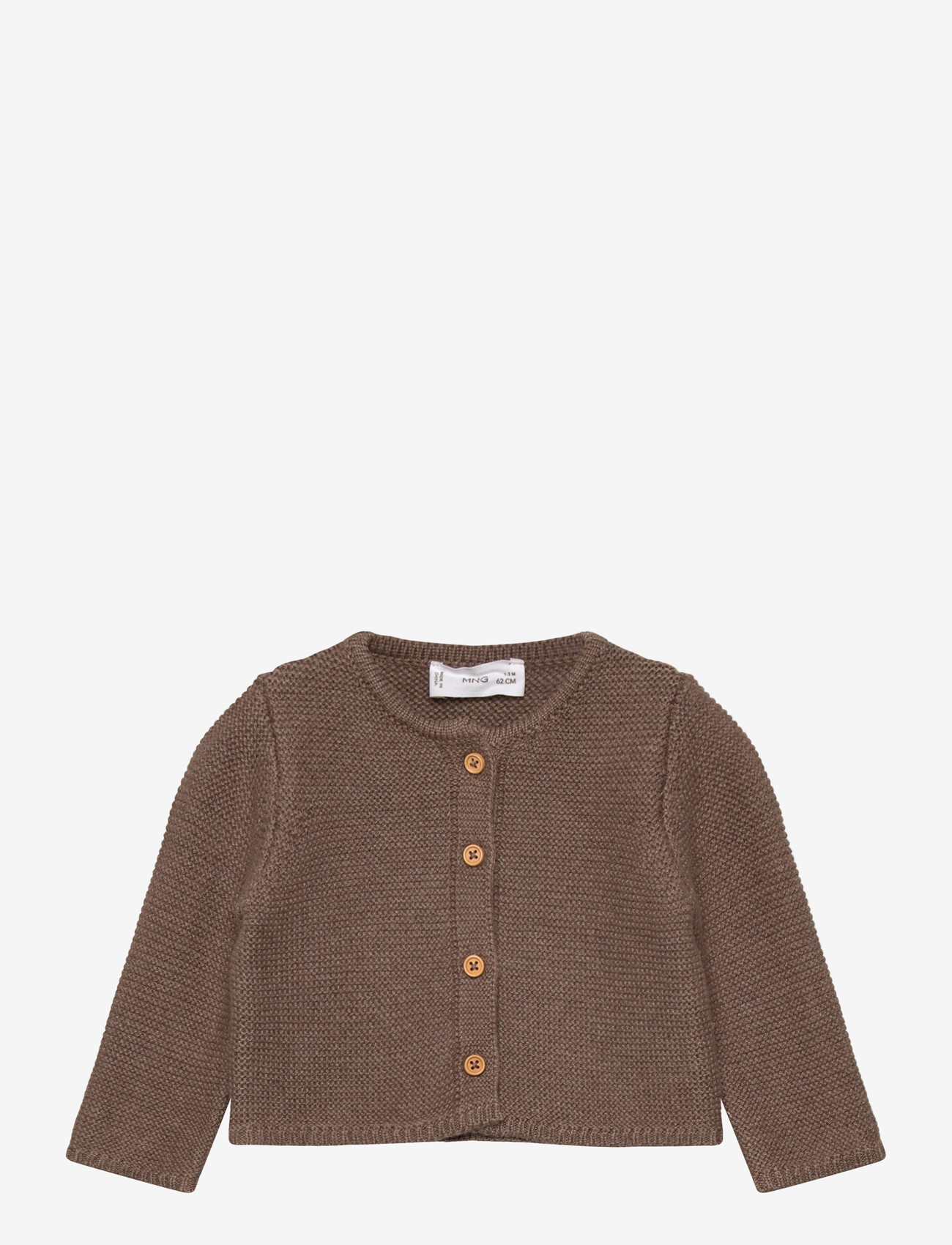 Mango - Knitted button cardigan - cardigans - medium brown - 0