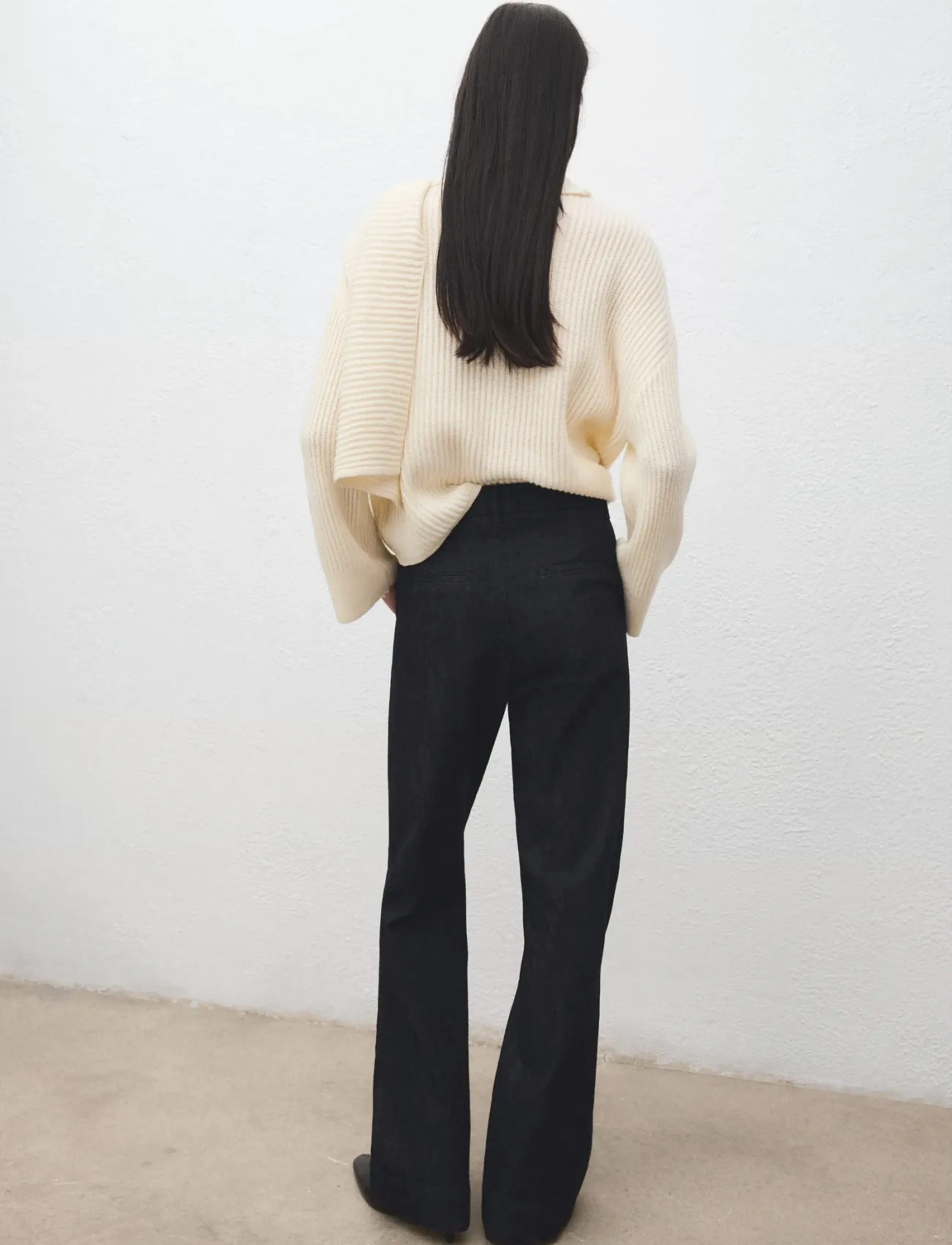 Mango - Wide leg denim trousers - vida byxor - open blue - 3