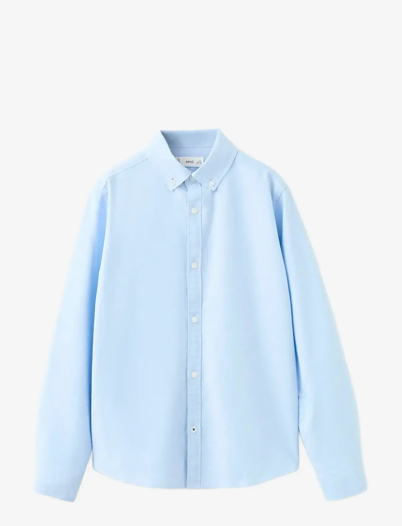Mango - Oxford cotton shirt - langärmlige hemden - lt-pastel blue - 0