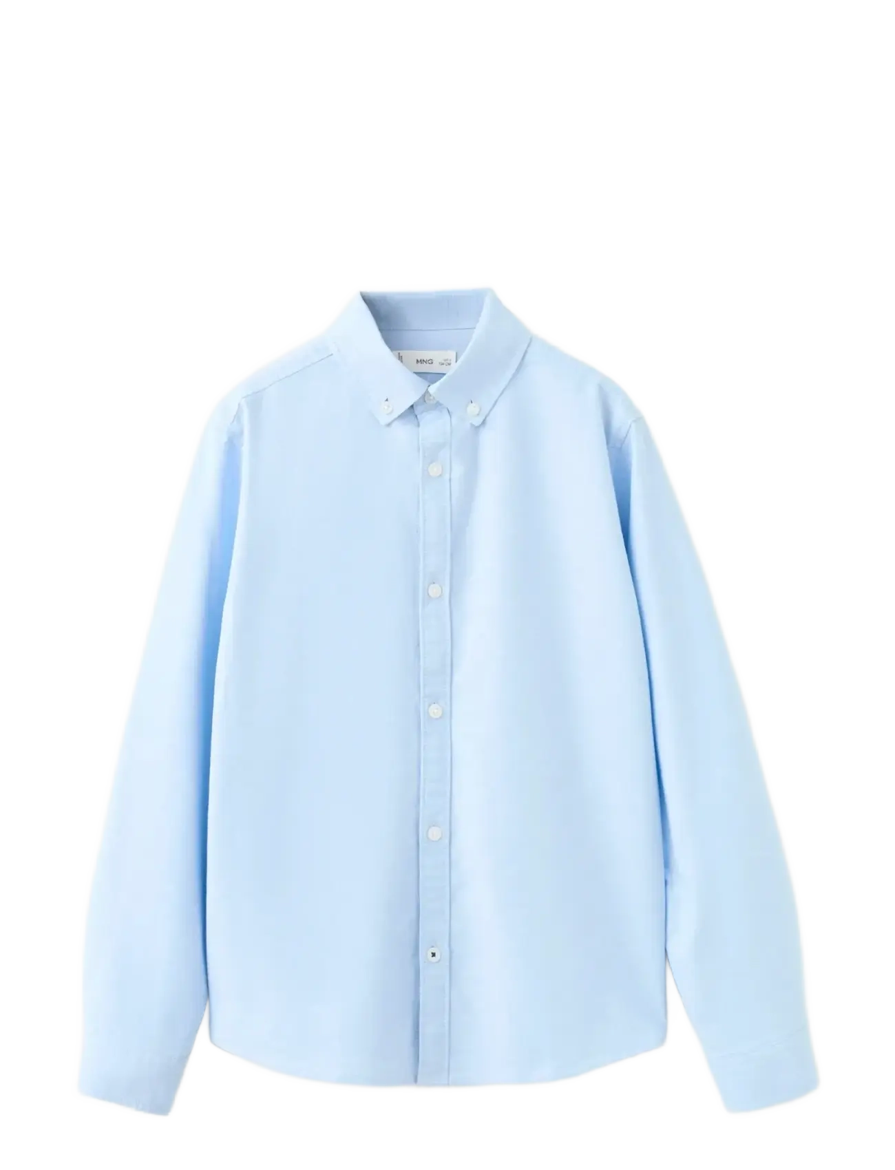 Mango Oxford cotton shirt - Langærmede skjorter - LT-PASTEL BLUE / blue