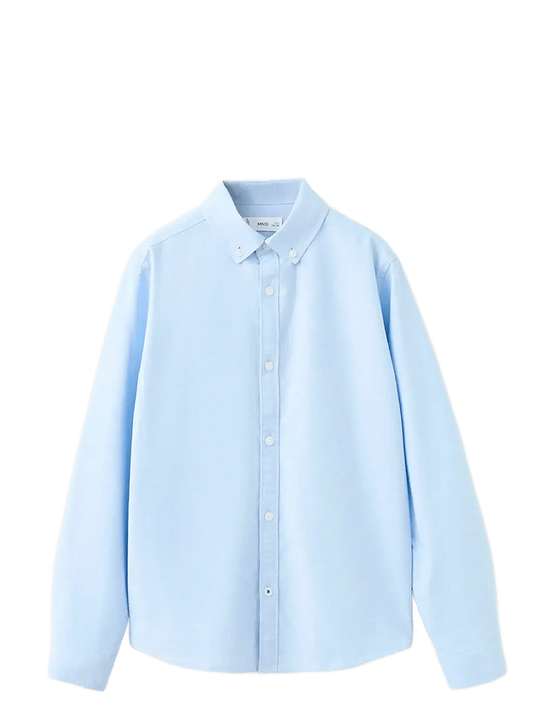 Mango - Oxford cotton shirt - langärmlige hemden - lt-pastel blue - 0