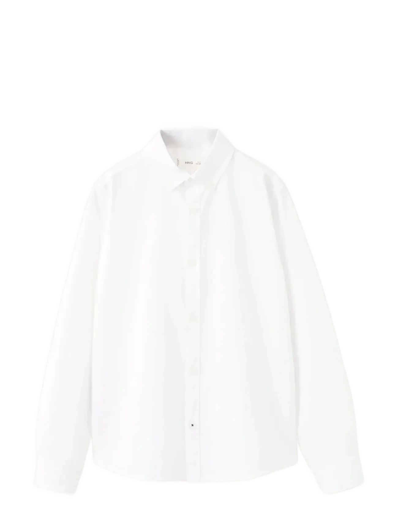 Mango Oxford cotton shirt - Langærmede skjorter - WHITE / white
