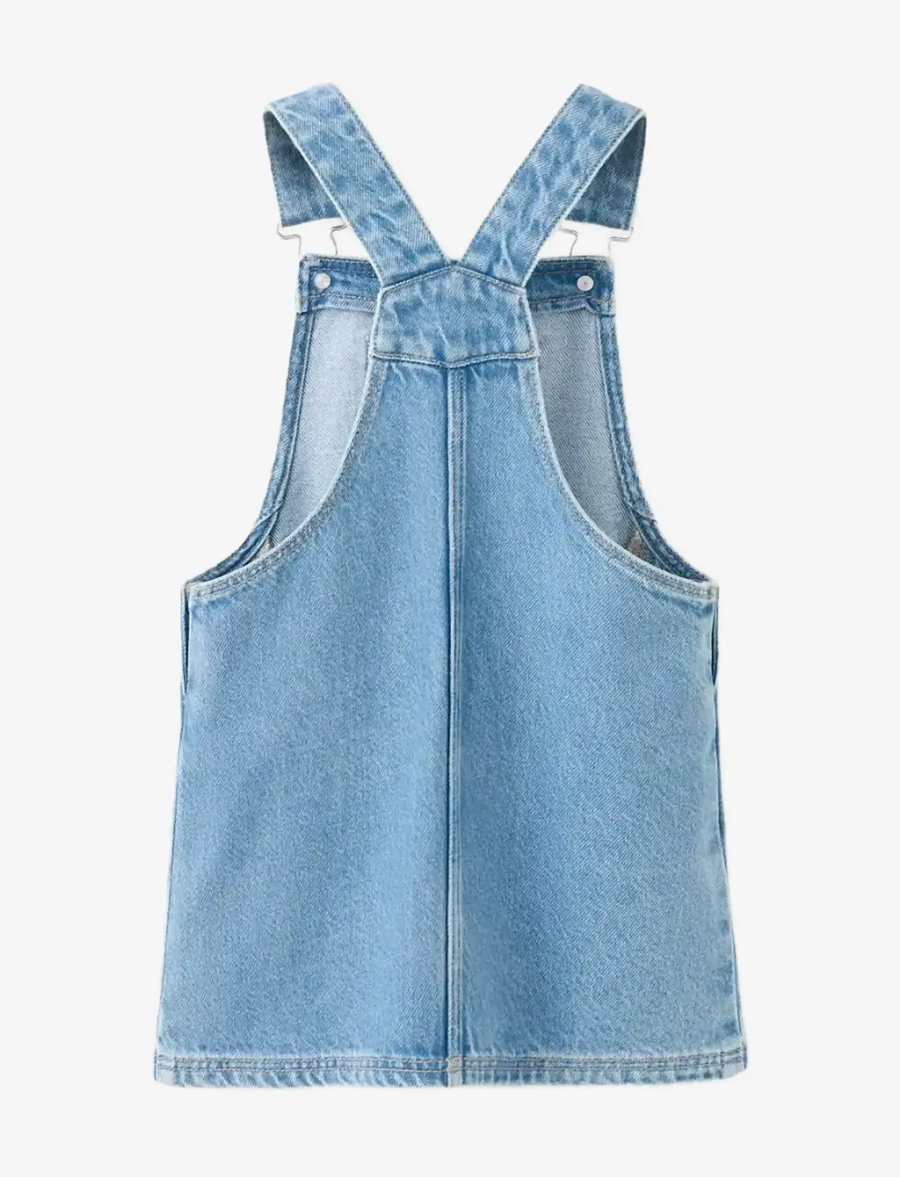 Mango - Short denim pinafore - Ærmeløse babykjoler - open blue - 1