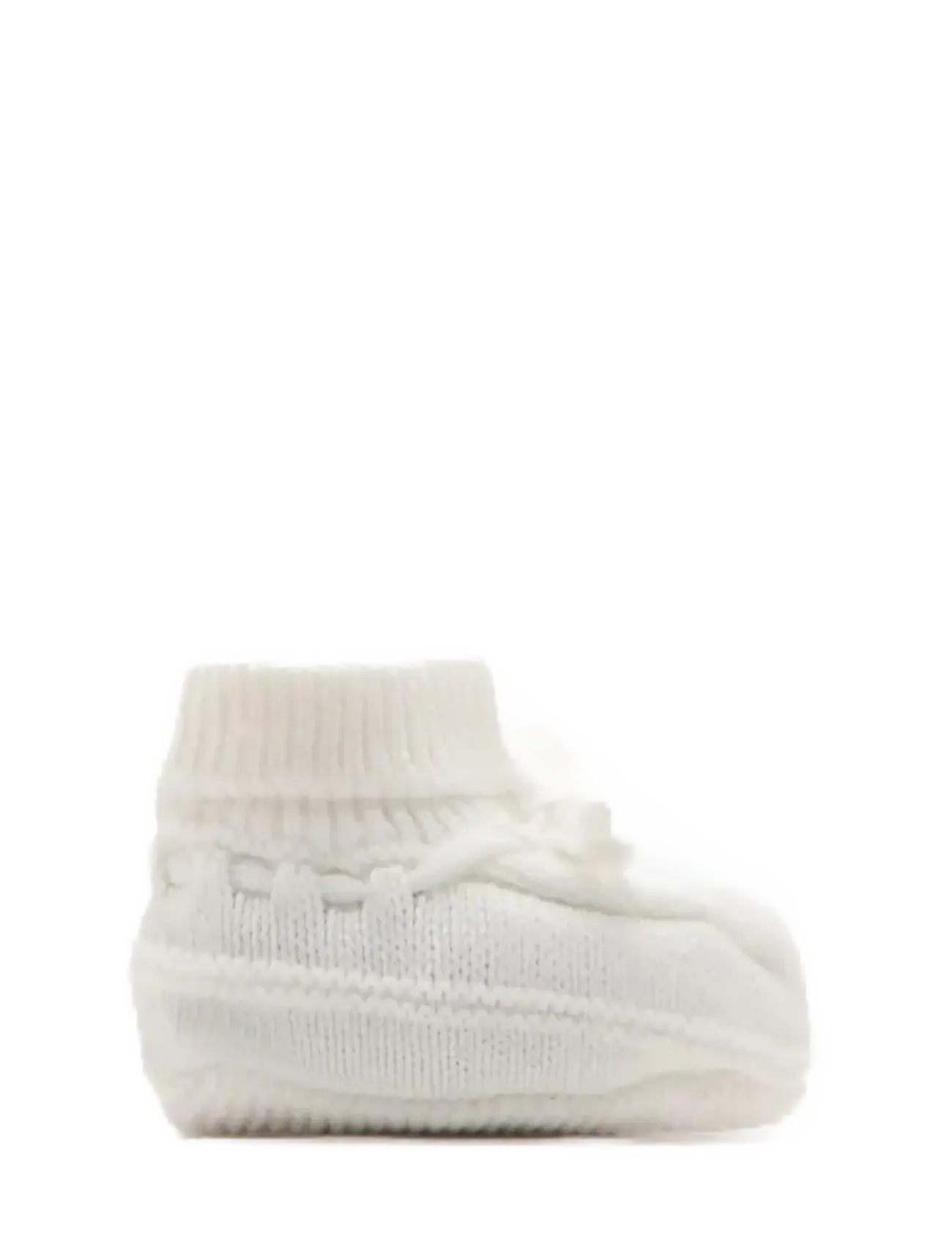 Mango Knitted booties with bow - Inspiration - NATURAL WHITE / cream