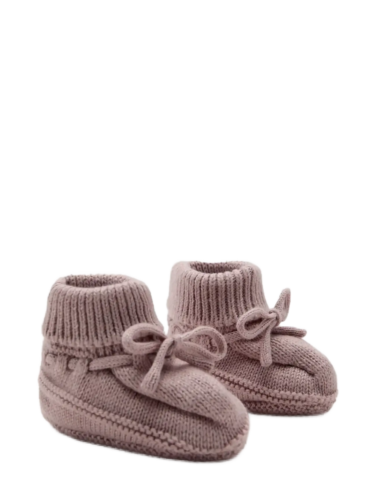 Mango - Knitted booties with bow - laveste priser - pink - 1