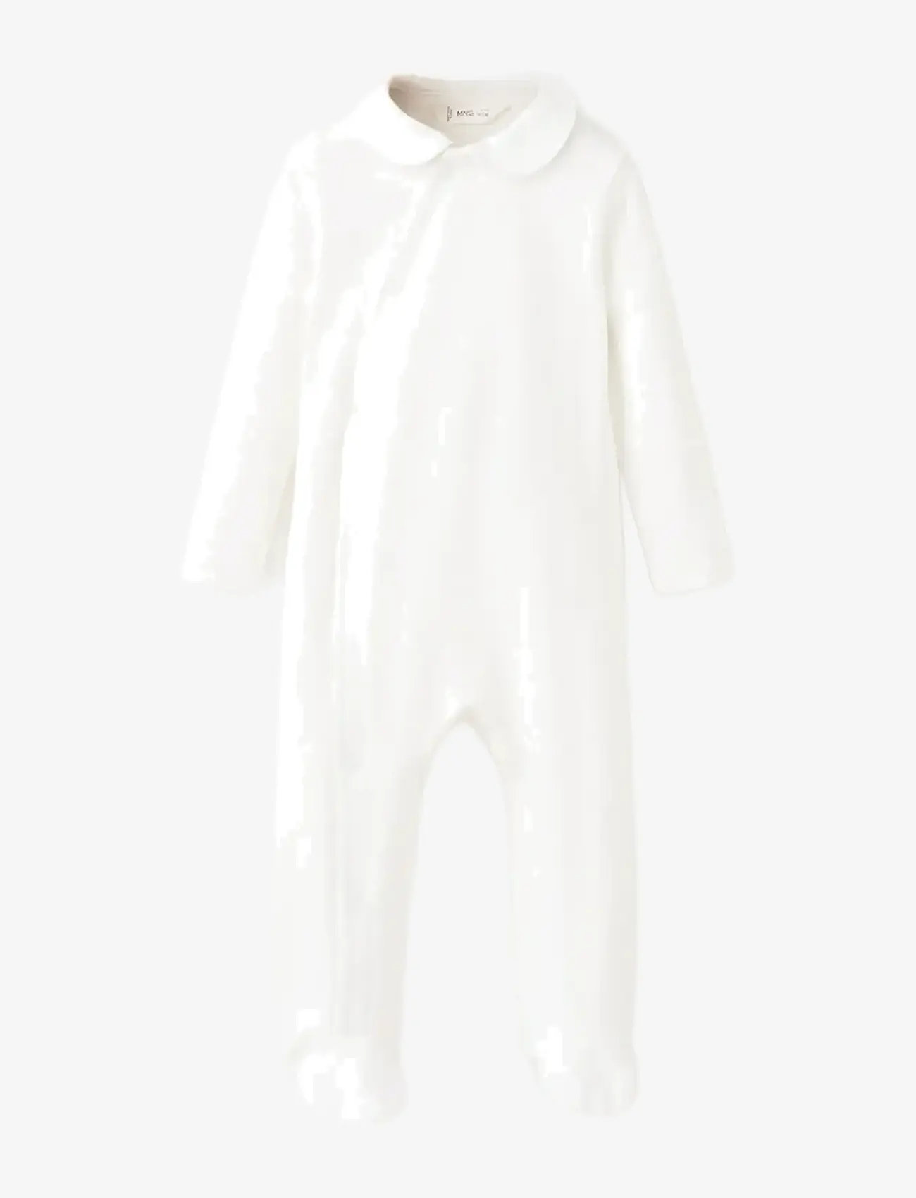 Mango - Long pyjama set 100% cotton - natural white - 0