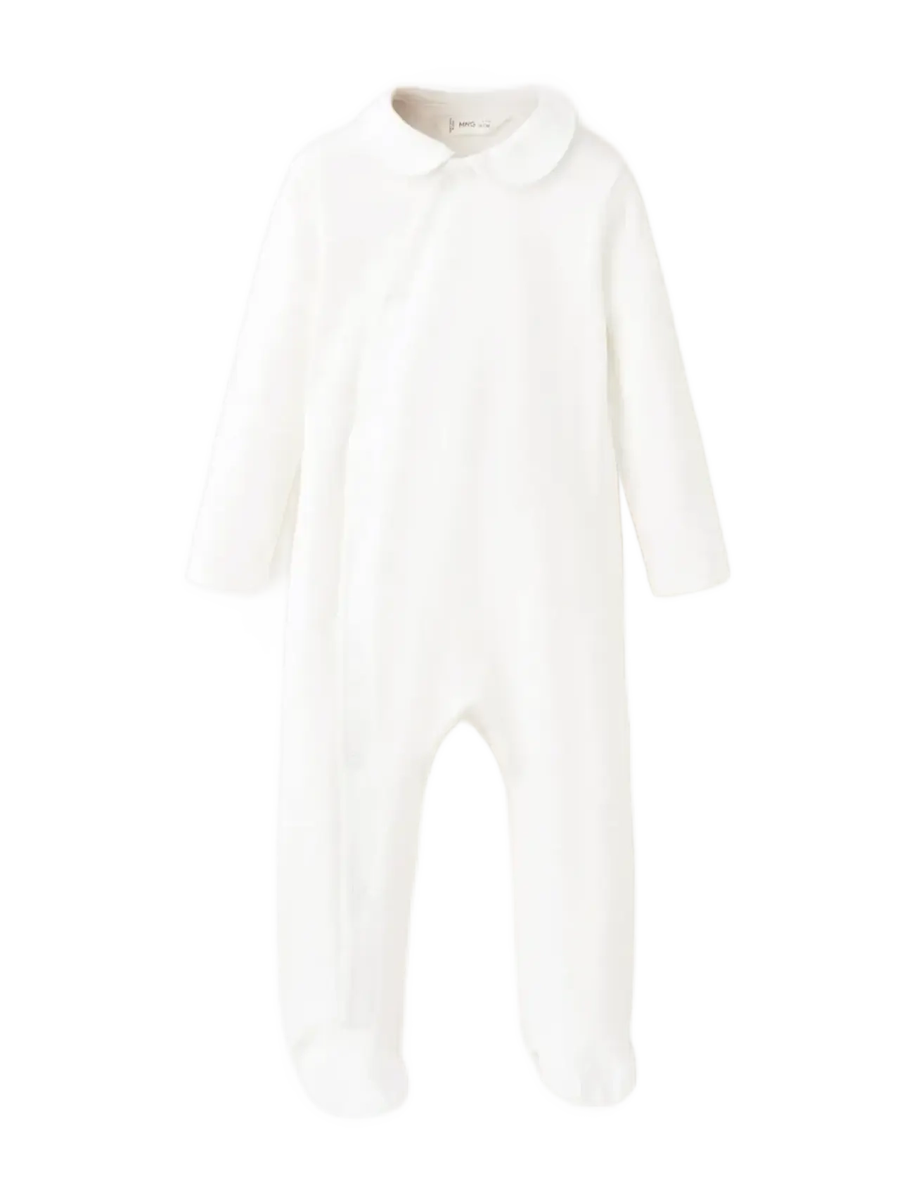 Mango Long pyjama set 100% cotton - Kleidung - NATURAL WHITE / white