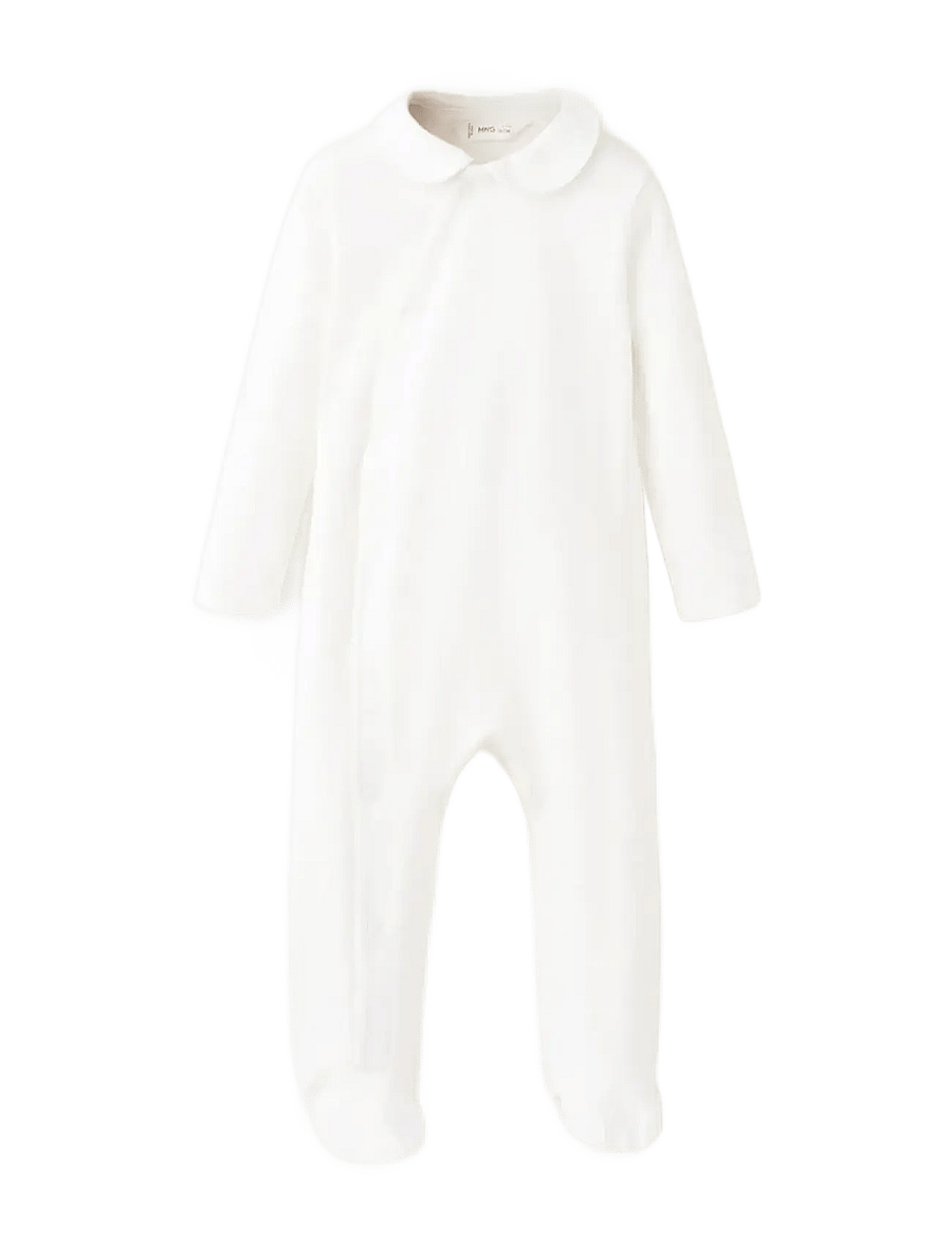 Mango - Long pyjama set 100% cotton - sovoveraller - natural white - 0