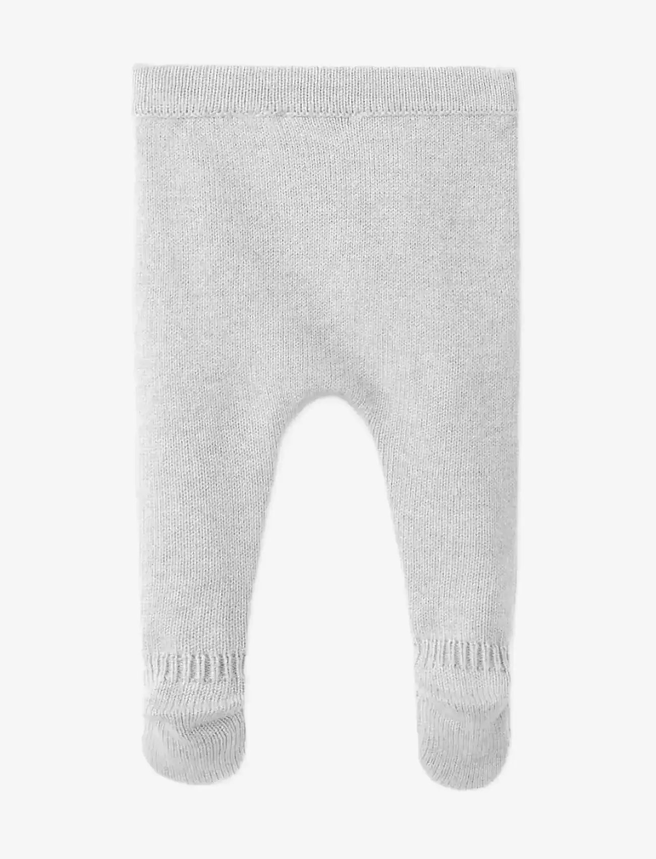 Mango - Knitted leggings - lt pastel grey - 1