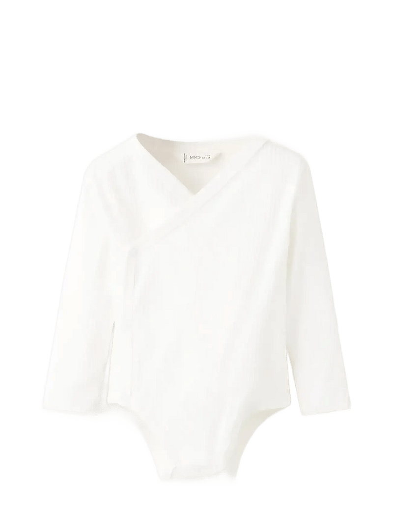 Mango - Cotton body - langermede bodyer - natural white - 0