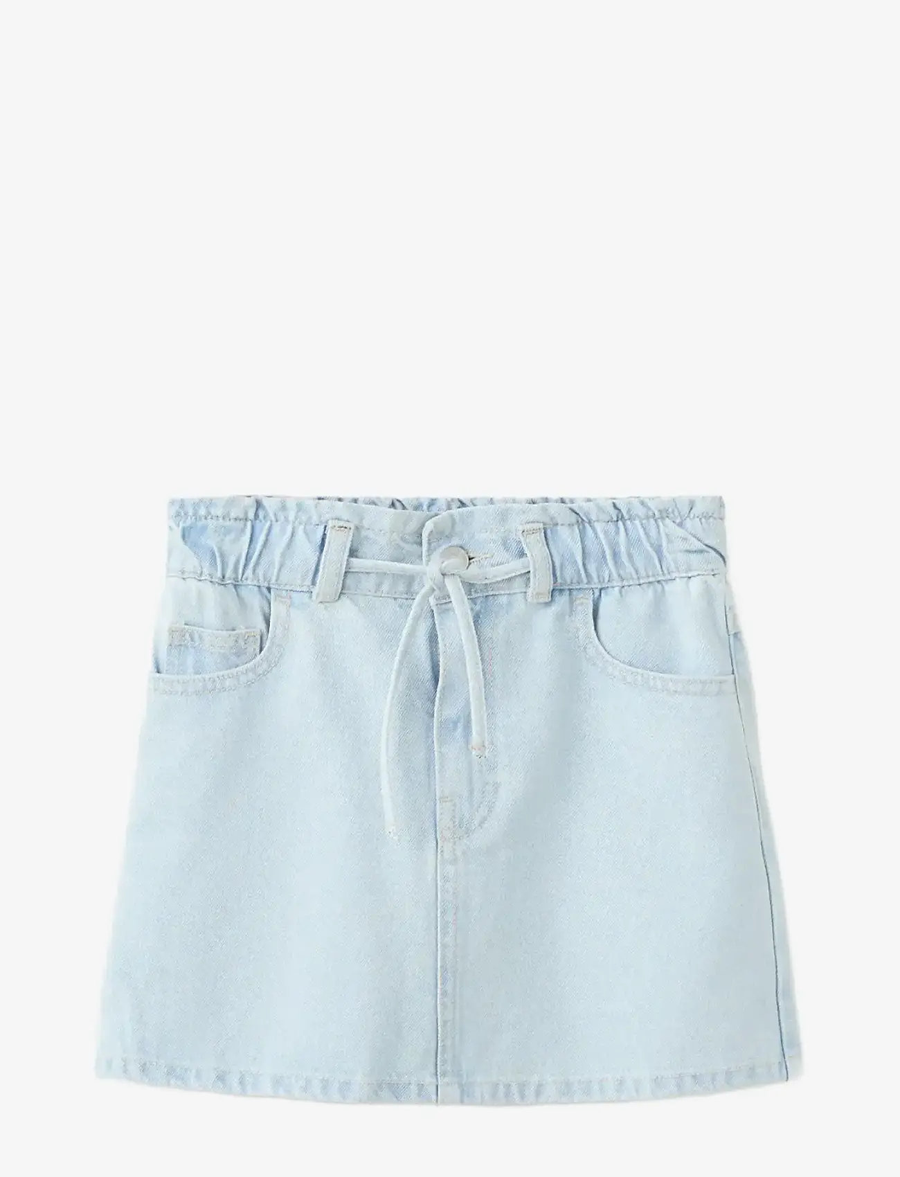 Mango - Knot denim skirt - korte nederdele - open blue - 0