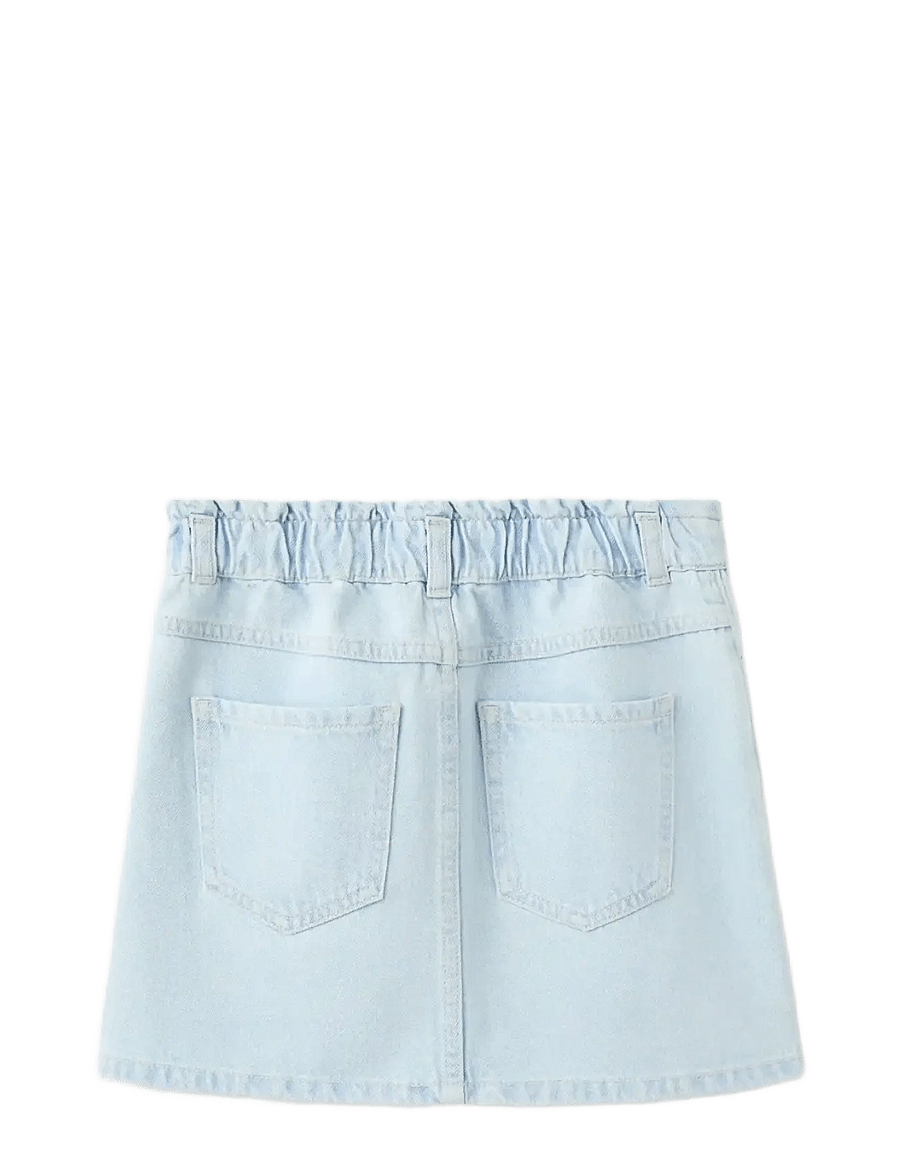 Mango - Knot denim skirt - korte nederdele - open blue - 1