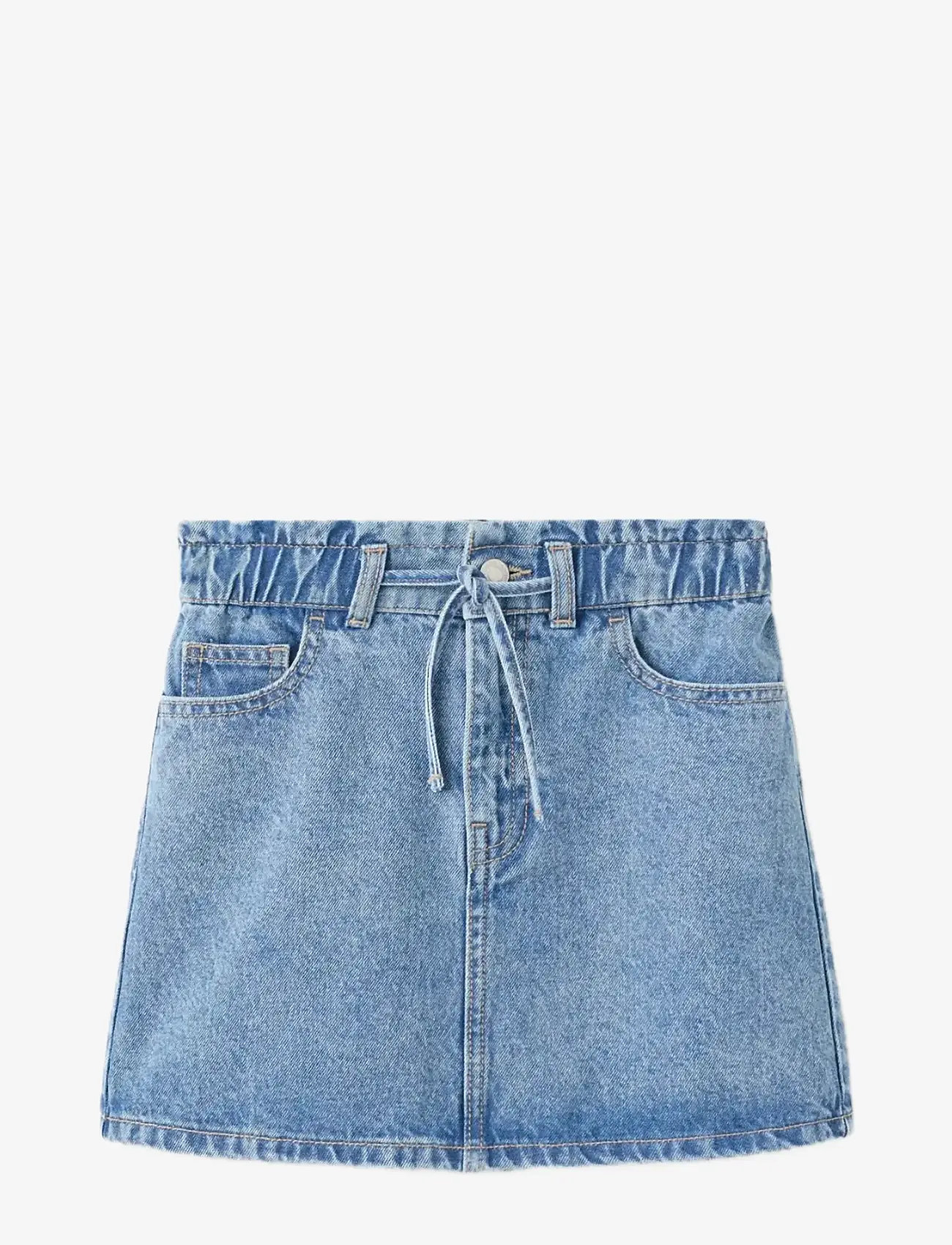 Mango - Knot denim skirt - korte nederdele - open blue - 0