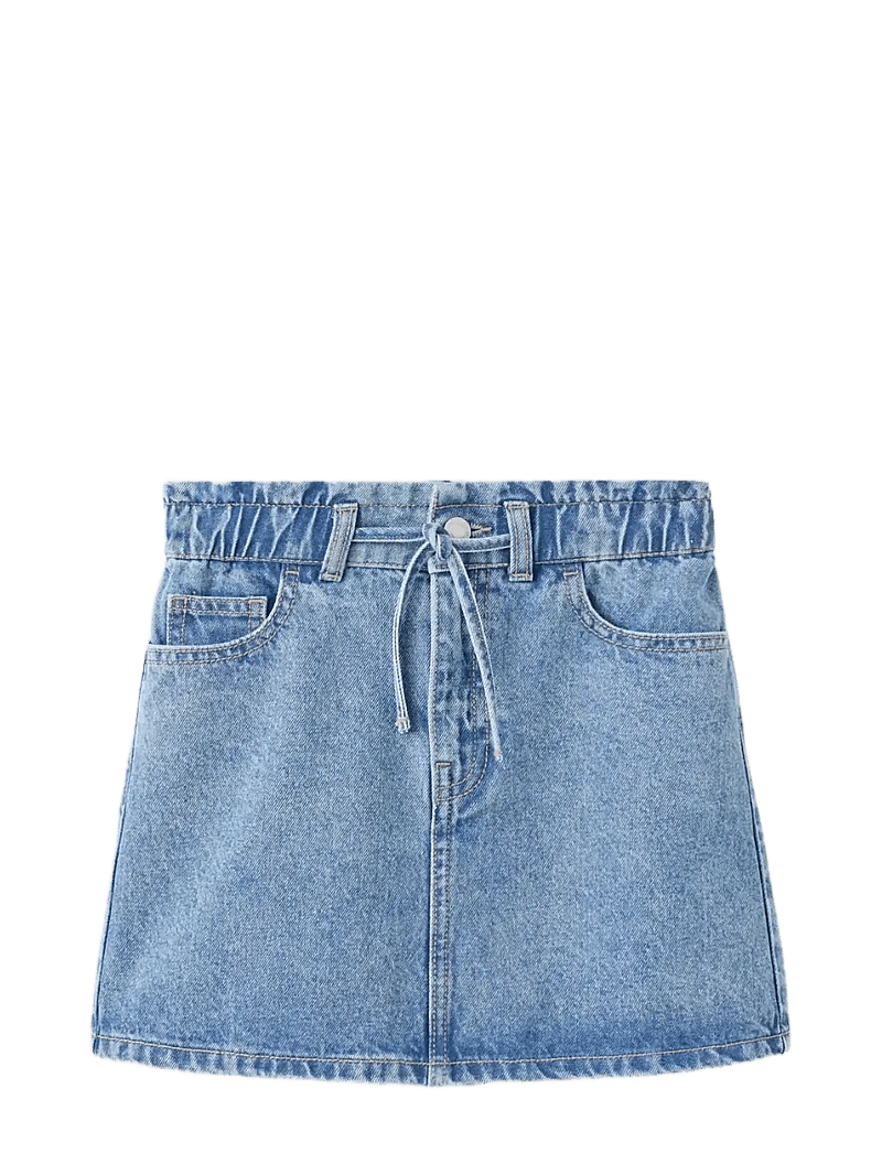 Mango - Knot denim skirt - korte nederdele - open blue - 0