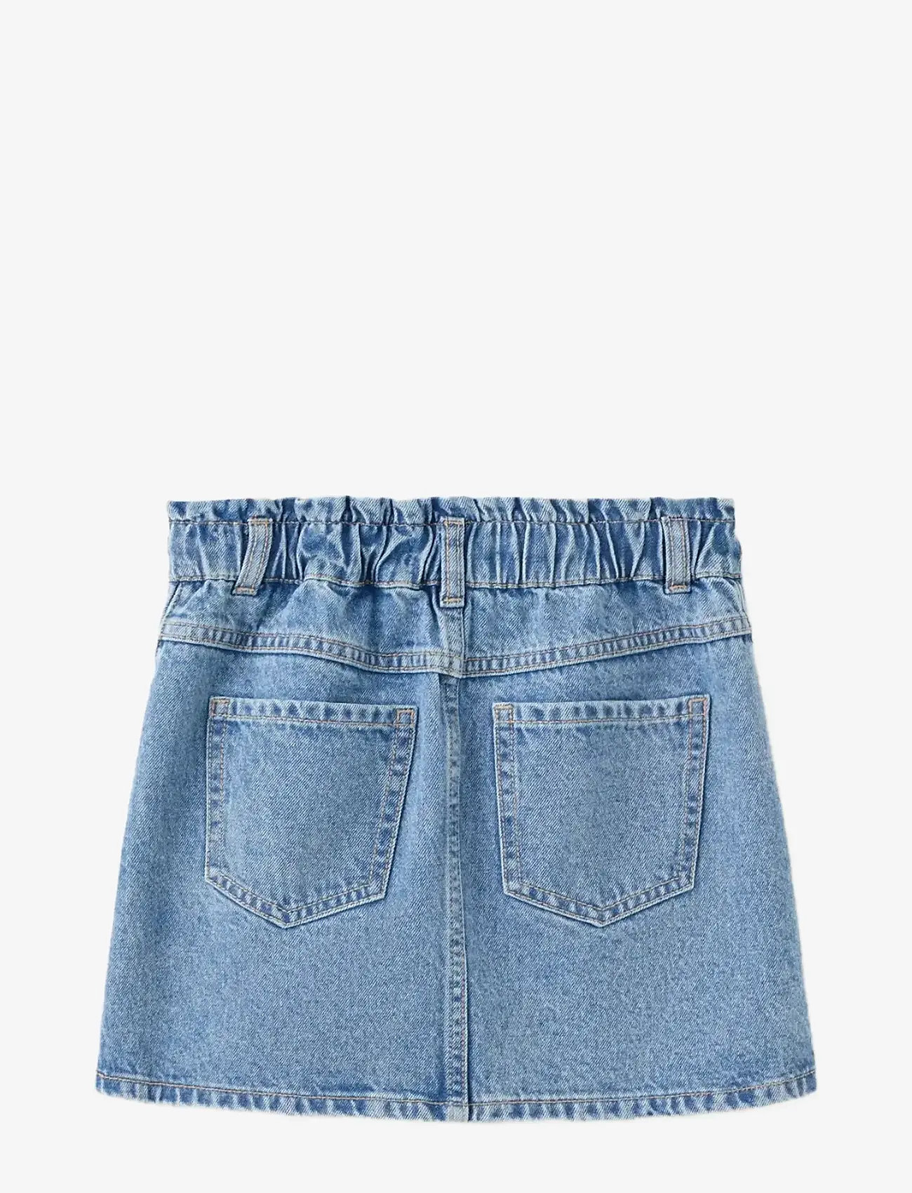 Mango - Knot denim skirt - korte nederdele - open blue - 1
