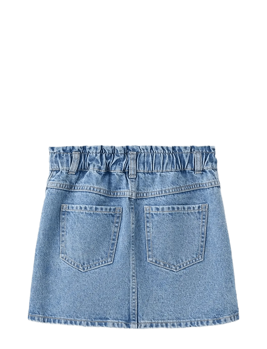 Mango - Knot denim skirt - korte nederdele - open blue - 1