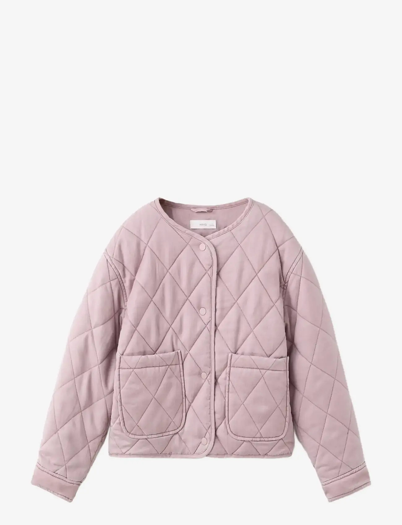 Mango - Padded lyocell jacket - quiltede jakker - pink - 0