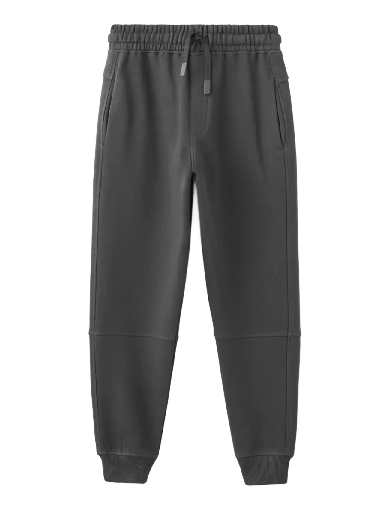 Mango Cotton Joggers With Elastic Waist, Mænd, Joggingbukser, Grå, Str: 122